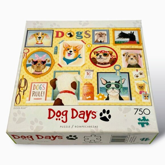 Buffalo Games Dog Days Dogs Rule 750-Piece Puzzle Complete - Picture 1 of 7